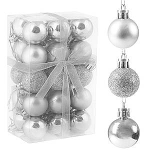 Набір ялинкових кульок Springos d = 3 см 30 шт CA0010 Poland