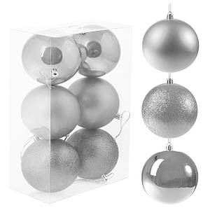 Набір ялинкових кульок Springos d = 10 см 6 шт CA0089 Poland