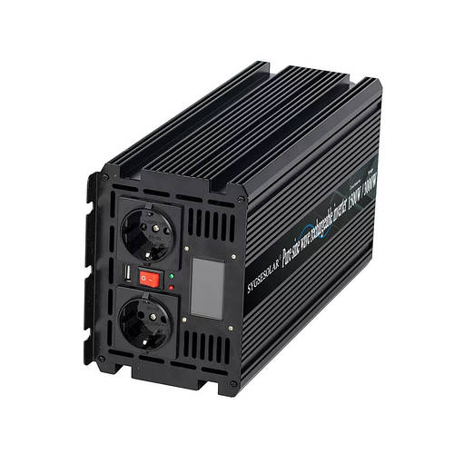 ИБП Инвертор 12В/220В/1000Вт со встроенным зарядным устройством с ...