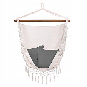 Крісло-гамак сидячий (бразильський) з подушками Springos 130 x 100 см HM019 Poland