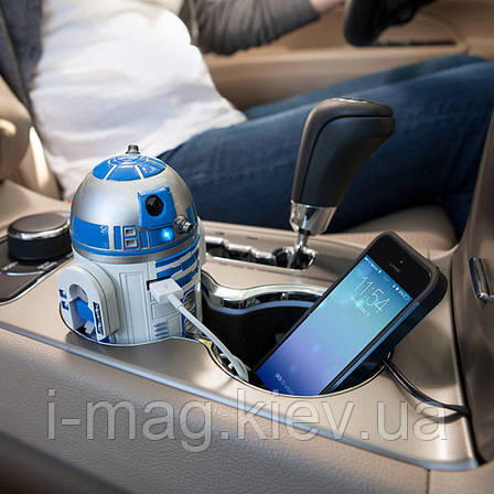 Автомобільний зарядний пристрій USB у вигляді робота R2-D2 Зоряні Війни, фото 2