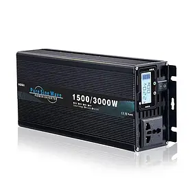 Інвертор 12V-220 3000W чиста синусоїда\ PURE SINE WAVE для перетворення напруги