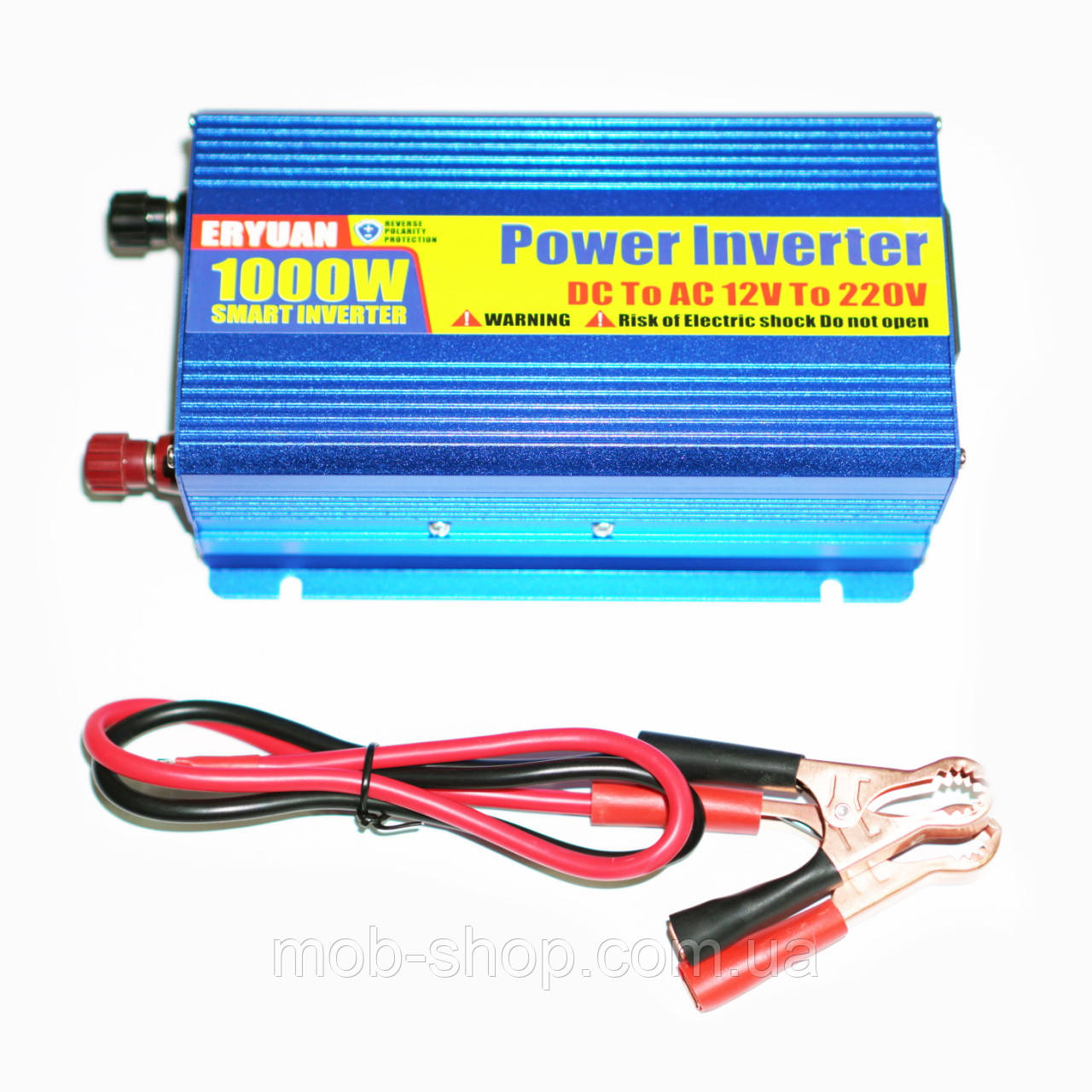 Перетворювач напруги 12V на 220V 1000W Blue потужний автомобільний інвертор Power Inverter