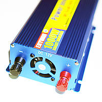 Перетворювач напруги 12V на 220V 1000W Blue потужний автомобільний інвертор Power Inverter, фото 5