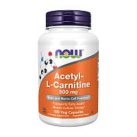 Ацетил Л-карнитин Now Foods Acetyl-L-Carnitine 500 mg 100 veg caps