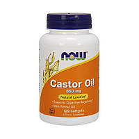 Касторовое масло NOW Castor Oil 650 mg 120 softgels