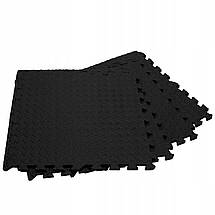 Мат-пазл (ластівчин хвіст) Springos Mat Puzzle EVA 120 x 120 x 1.2 см FM0004 Black Poland, фото 4