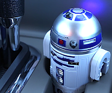 Автомобільний зарядний пристрій USB у вигляді робота R2-D2 Зоряні Війни, фото 3