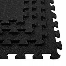 Мат-пазл (ластівчин хвіст) Springos Mat Puzzle EVA 120 x 120 x 1.2 см FM0004 Black Poland, фото 2
