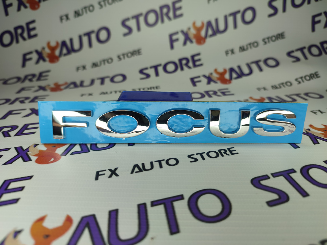 Емблема Логотип шильдик FOCUS Хром 145 X 17 мм для FORD