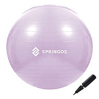 Мяч для фитнеса (фитбол) Springos 65 см Anti-Burst FB0011 Violet Poland