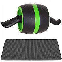 Ролик (колесо) для преса зі зворотним механізмом Springos AB Wheel FA5010 Black/Green Poland, фото 3