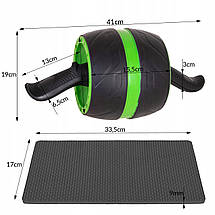 Ролик (колесо) для преса зі зворотним механізмом Springos AB Wheel FA5010 Black/Green Poland, фото 4