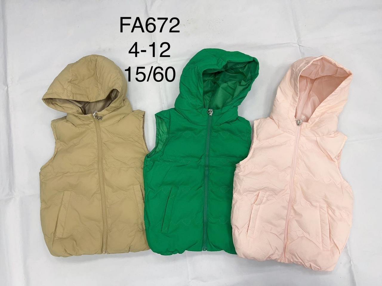 Безрукавки детские для девочек F&D, 4-12 лет. оптом арт. FA672 (ID ...