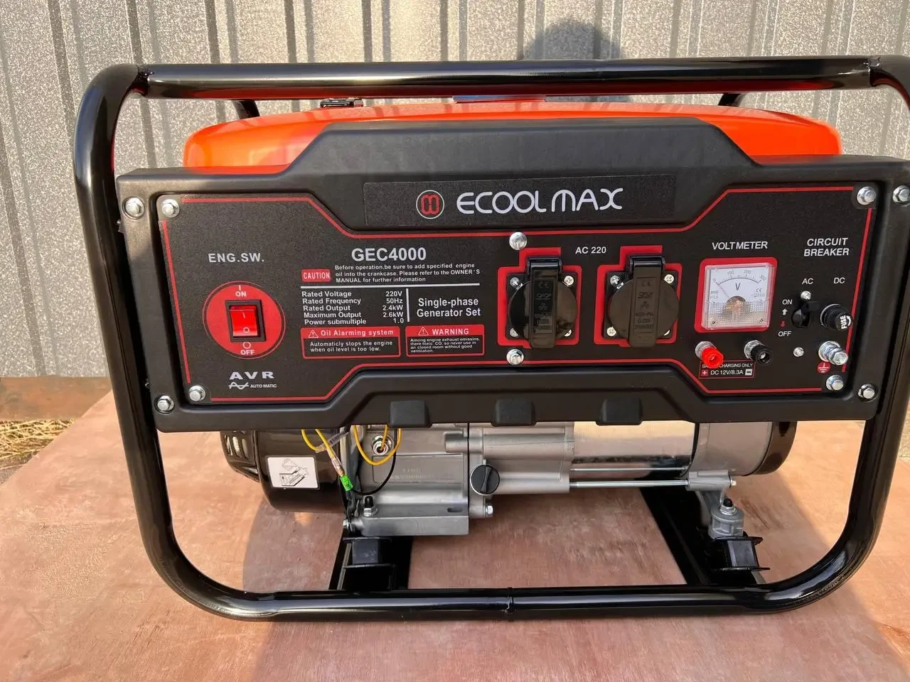 Генератор бензиновий ECOOL MAX GEC4000, 2.6 кВт