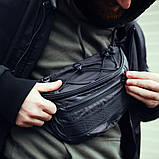 Чоловіча тактична сумка банана SLOTTER поясна на груди з тканини, фото 6