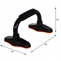 Упори для віджимань Springos Push-up Bars FA0125 Poland, фото 6
