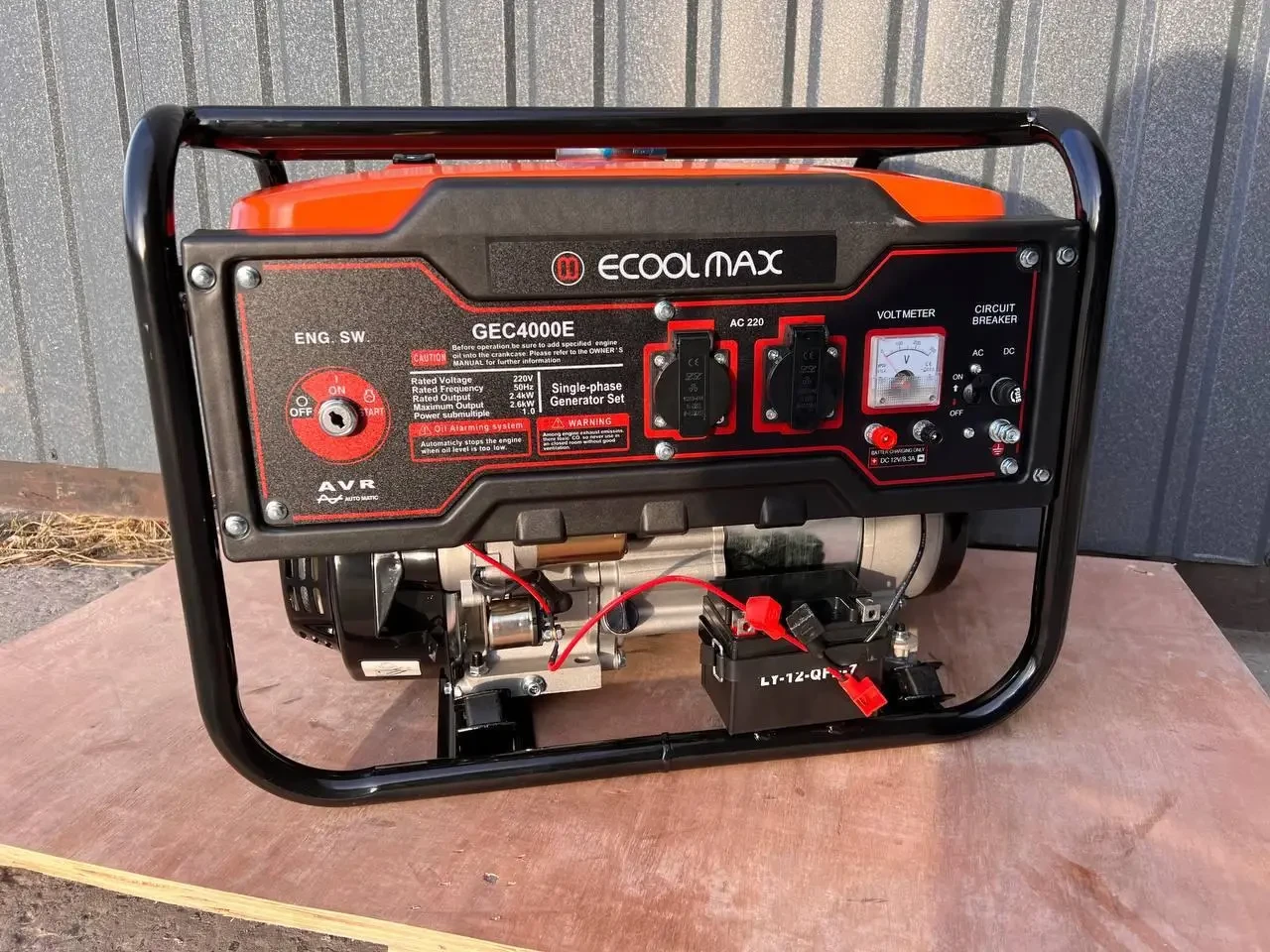 Генератор бензиновий ECOOL MAX GEC4000E, 2.6 кВт