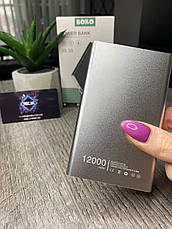 Power Bank BORO JS-33 Slim 12000 mAh Повербанк, Портативна батарея, фото 5