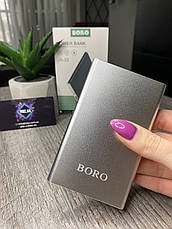 Power Bank BORO JS-33 Slim 12000 mAh Повербанк, Портативна батарея, фото 3