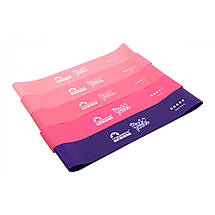 Гумки для фітнесу Majestic Sport Pink Power Mini Band набір 5 шт 5-25 кг GVR2008 Poland, фото 5