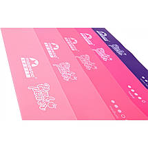 Гумки для фітнесу Majestic Sport Pink Power Mini Band набір 5 шт 5-25 кг GVR2008 Poland, фото 4
