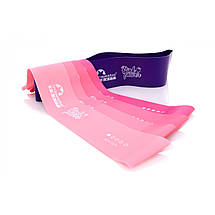 Гумки для фітнесу Majestic Sport Pink Power Mini Band набір 5 шт 5-25 кг GVR2008 Poland, фото 6