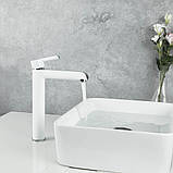 Змішувач для раковини GAPPO G1003-18, білий/хром, фото 2