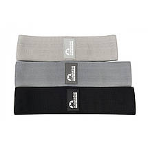Гумки для фітнесу з тканини Majestic Sport Hip Band набір 3 шт 13-37 кг M-HB-4504 Poland, фото 3