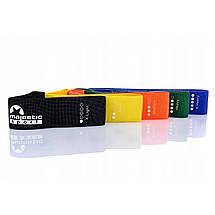 Гумки для фітнесу з тканини Majestic Sport Loop Band набір 5 шт 2-20 кг M-LB-4606 Poland, фото 5