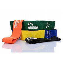 Гумки для фітнесу з тканини Majestic Sport Loop Band набір 5 шт 2-20 кг M-LB-4606 Poland, фото 6