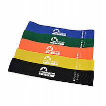 Гумки для фітнесу з тканини Majestic Sport Loop Band набір 5 шт 2-20 кг M-LB-4606 Poland, фото 3