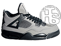 Мужские кроссовки Air Jordan 4 Retro Grey Black ALL10554