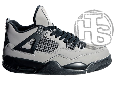 Чоловічі кросівки Air Jordan 4 Retro Grey Black ALL10554, фото 1