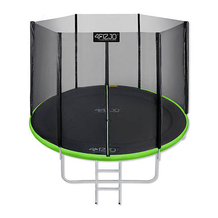 Батут із зовнішньою сіткою 4FIZJO Classic 10FT 312 см 4FJ0306 Black/Green Poland, фото 1