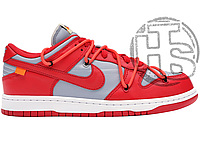 Мужские кроссовки Nike Dunk Low Off-White University Red CT0856-600