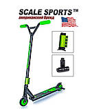Дитячий трюковий самокат Scale Sports Maximal Exercise Зелений + Пегі-2шт, фото 9