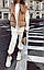 Дута жилетка жіноча весна-осінь утеплена стьобана з капюшоном, великих розмірів 50/52, чорна бежева, фото 4