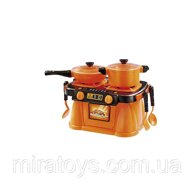 Ігровий набір Кухонна плита "Cooking Plate with Dishes" ЮНІКА 71818 7 предметів, фото 1