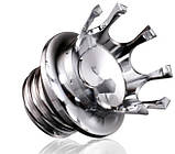 Креативна кришка мотобензобака – корона. Колір – хром. Harley Touring Dyna Softail Sportser 883 120, фото 5