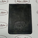 Клапан малий із тисненням "Слон". Цвет "Серый", фото 3