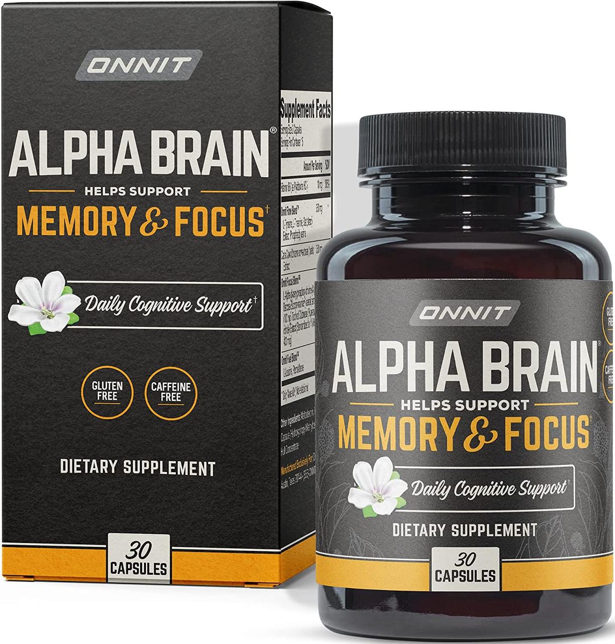 ONNIT Alpha Brain Memory & Focus 30 капсул