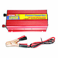 Преобразователь напряжения 12V в 220V 2000W Red автомобильный инвертор Power Inverter