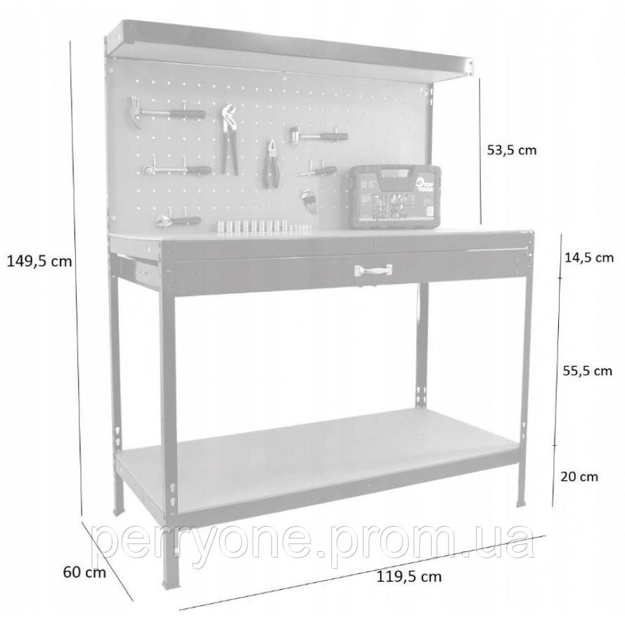 Стол - верстак Siker WB001 стол слесарный для инструментов рабочий для мастерской столярный верстак - фото 3 - id-p1755847557