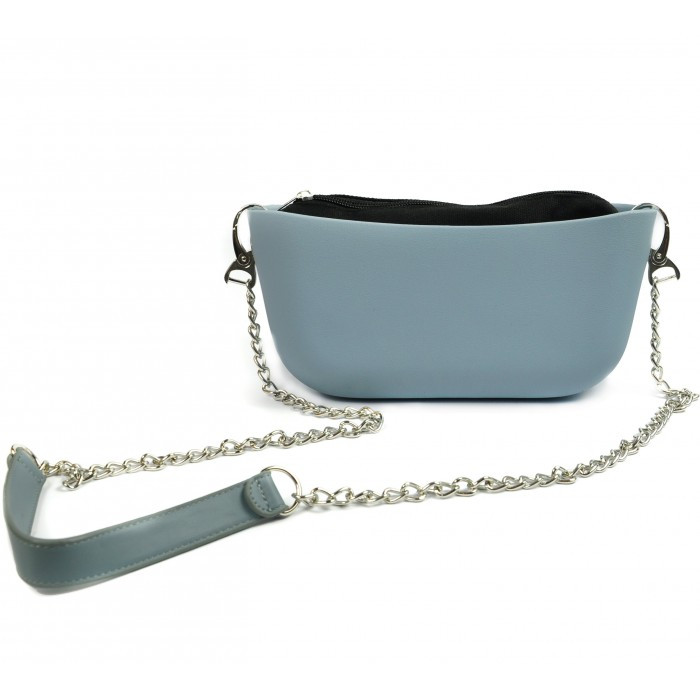 Женская сумка клатч, аналог pocket, серо-голубой - фото 1 - id-p1755851114