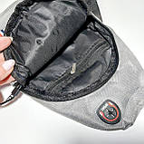 Сумка-слінг через плече сіра, фото 5