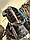 Жіноча норкова жилетка, безрукавка під пояс XL розмір  насиченого темно-коричневого кольору натурального забарвлення, фото 2