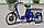 Електровелосипед SKYBIKE 3-CYCL (350W-36V-12Ah) синій купити дешево в Україні, фото 6
