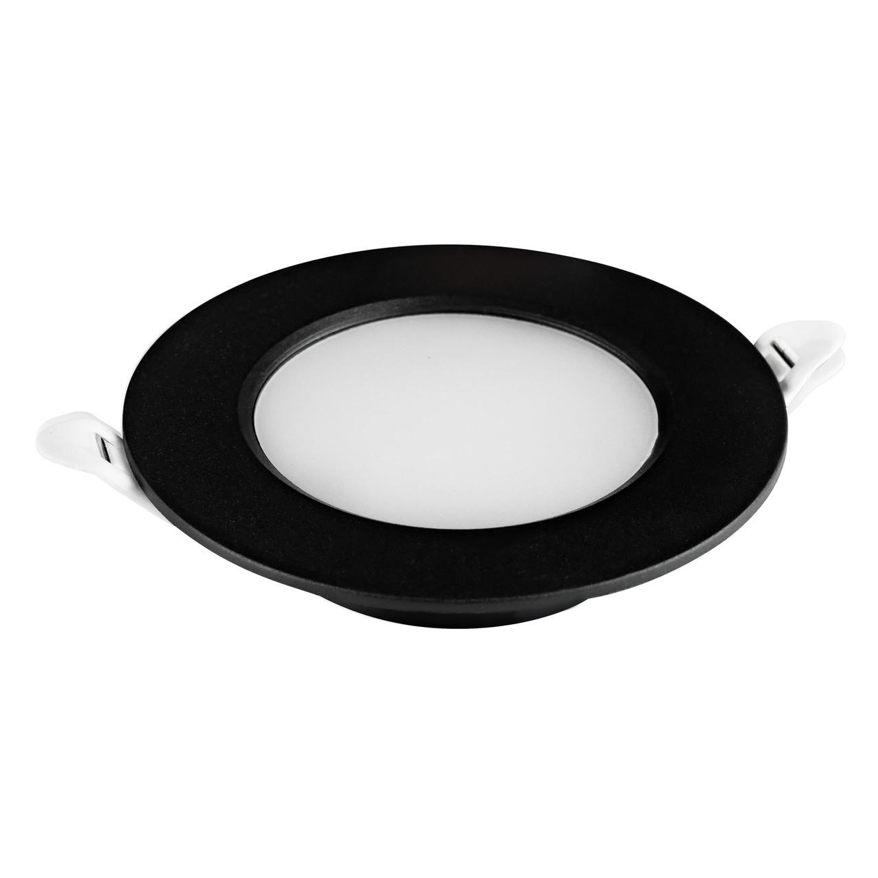 Світлодіодний світильник вбудований AURA-5 чорна 5W 6400K