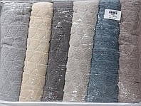 Полотенца плотные махровые «Lux cotton Damla» 140*70 см (6 шт)